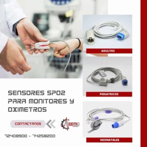 Sensores SpO2 Adulto Clip Pediatrico Clip Neonatal Wrap